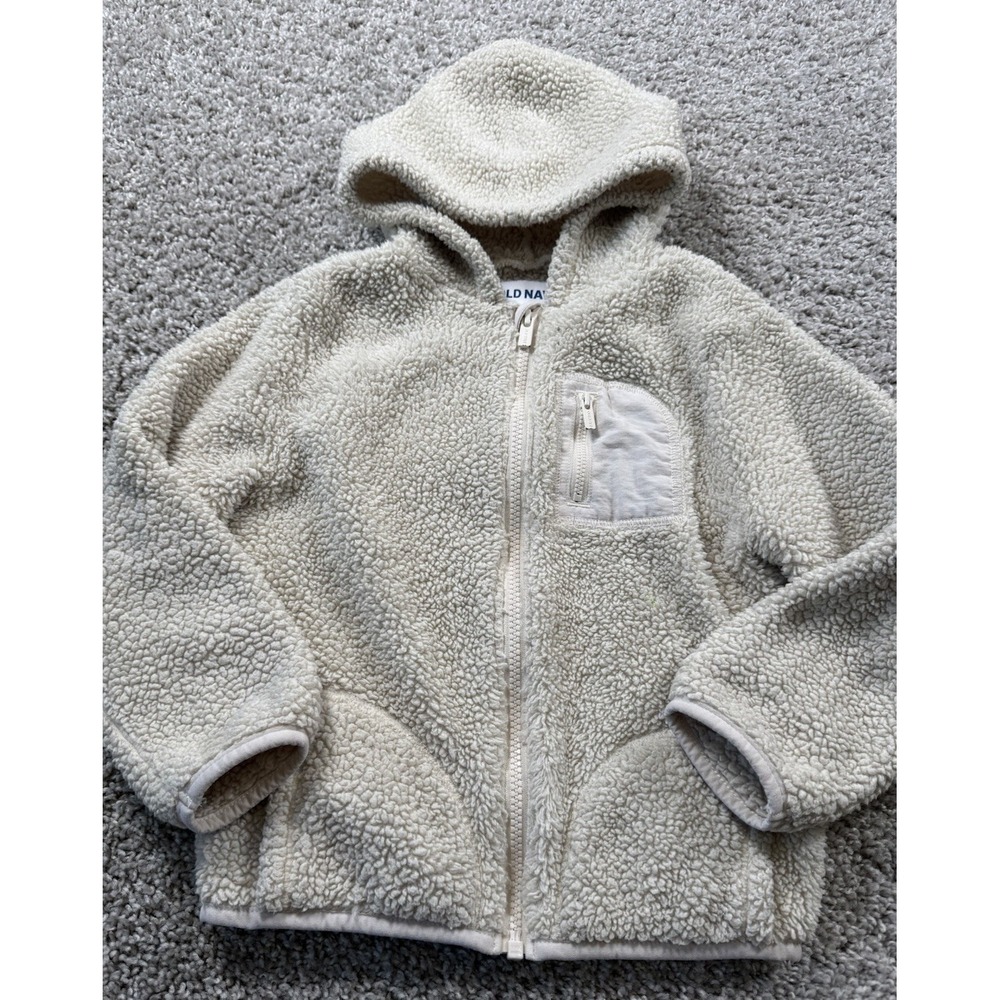 Girls Jacket Lot Of 2 - Size 4/5- Denim Hooded Sherpa Fleece - Picture 2 of 5